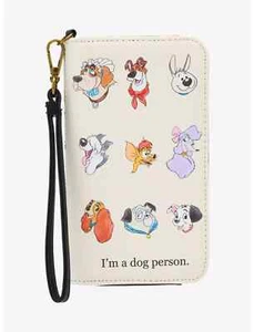 Portafoglio Loungefly Disney Dogs I'm A Dog Person Tech Wristlet chiusura a scatto - Foto 1 di 4