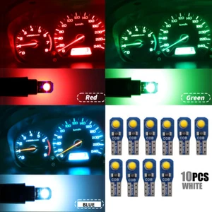 10x T5 W3W W1.2W PC74 PC37 PC118 LED Dashboard Warm Indicator Wedge Light Bulb - Bild 1 von 15