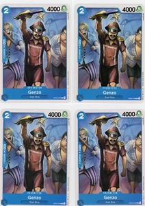 ONE PIECE Card Game Pillars of Strength GENZO X4 OP03-046 C ENGLISH - Picture 1 of 1