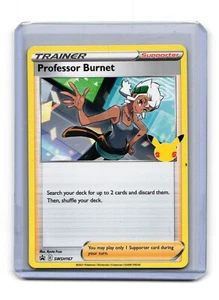 Professor Burnet SWSH167 Pokemon 25th Anniversary Promo Card - Foto 1 di 2