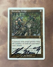 SIGNED MTG Ensnaring Bridge 7th Edition Signed by Ron Spencer x1