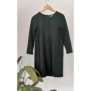 Grünes Kleid von H&M in Gr. S / 36 🌷 Dunkel-Grün Midi-Kleid knielang - Bild 1 von 6