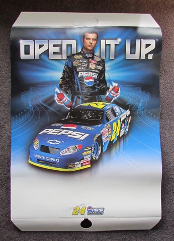 JEFF GORDON NASCAR OPEN IT UP PEPSI ADVERTISEMENT POSTER Cover
