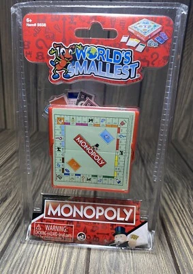 Juego de mesa MONOPOLY más pequeño del mundo juguete casa de muñecas miniatura ¡Nuevo! Foto 1 de 4