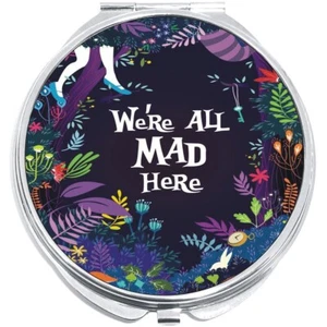 We Are All Mad Here Alicia País de las Maravillas Compacto con Espejos - para Bolsillo o Cartera - Imagen 1 de 2