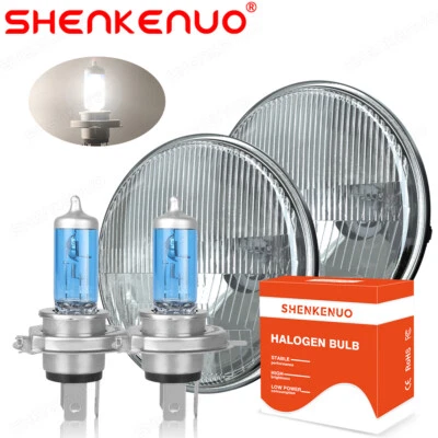 Faros halógenos redondos de 7 pulgadas 4200K haz alto bajo para camioneta GMC C15 C25 C35 Foto 1 de 4