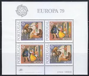 Portugal 1979 montado Mi Block 27 Sc 1424a entrega por correo. Historia postal ** - Imagen 1 de 2