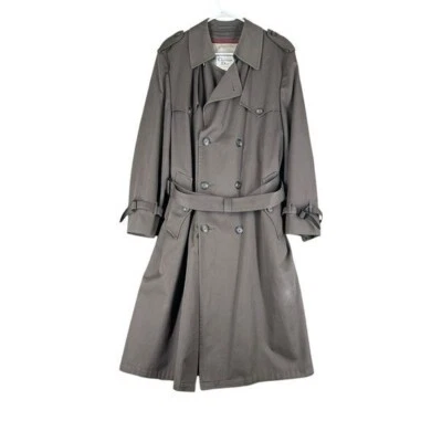 Gabardina Christian Dior Le Connaisseur 40R para hombre forro de lana vintage gris años 80 Foto 1 de 4