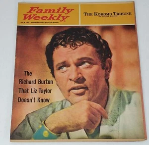 RICHARD BURTON ~ Family Week Kokomo Tribune, 1962 ~ Dag Hammarskjold - Imagen 1 de 3