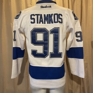 Stamkos C 2015 Stanley Cup Tampa B Lightning Youth XL Reebok Jersey Fight Strap - Picture 1 of 11