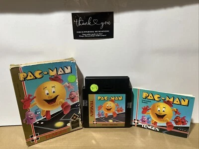 Pac-Man (Nintendo NES, 1988) Tested, with box and manual, Tengen black cartridge - Image 1 of 4