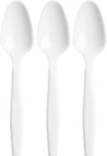 SHEFA Pack of 100 Heavy Duty Spoons Microwave Safe for any Occasions