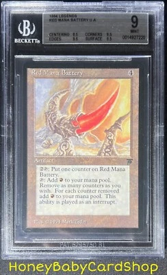 MTG Legends 1994 Red Mana Battery BGS 9.0 MINT Old School 93/94 - Image 1 of 4