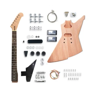 Electric Guitar Kits 22 Frets 24.75 Inch Guitar Neck for Explorer Guitar Parts - Bild 1 von 11
