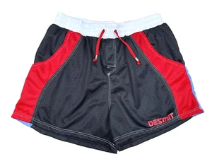 Pantaloncini corti Desmiit da uomo in rete allenamento fitness bodybuilding con tasche taglia XXL - Foto 1 di 9