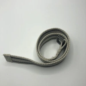 Boys Logg Brand Fabric Belt Beige with Blue, Olive Stripe Length 29" - Picture 1 of 10