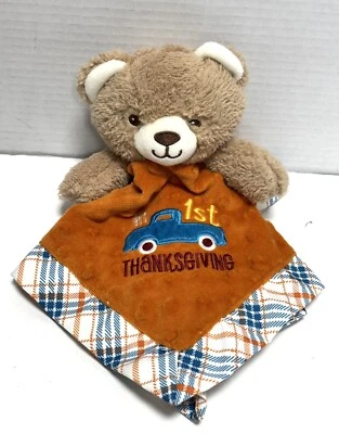 My First Thanksgiving милый плюшевый медведь безопасности одеяло Rashti и Rashti б/у в отличном состоянии - Изображение 1 из 4