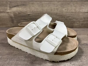 Birkenstock Papillio Arizona Platform Vegan Slide Sandals Womens Size EU 39 US 8 - Picture 1 of 14
