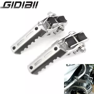 Silver Highway Foot Pegs Pedals Footrest Crash Bar For BMW R 1200GS LC 2013-2017 - Picture 1 of 10
