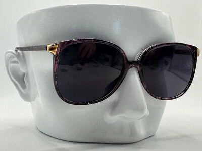 全新 复古太阳镜 | 灰色镜片 | 紫色斑点镜框 | Geoffrey Beene | #826 — 第 1/4 张图片