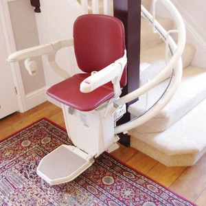 STANNAH CURVED STAIRLIFT + CUSTOM TRACK WITH 1 X 90° BEND | 260 SIENA STARLA - Picture 1 of 12