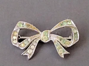 Vintage WB Sterling Silver Ribbon Bow Pin/Brooch 925 - Picture 1 of 5