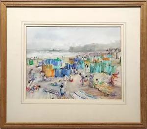 JEAN B MARTIN RWS - SIGNED ORIGINAL WATERCOLOUR PAINTING - "WINDSHIELDS SANSEND" - Picture 1 of 24