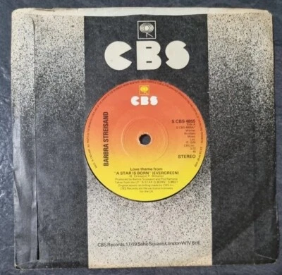 Barbra Streisand - Love theme from “A Star is Born” ( Evergreen)” - EX 7" single - Image 1 of 3