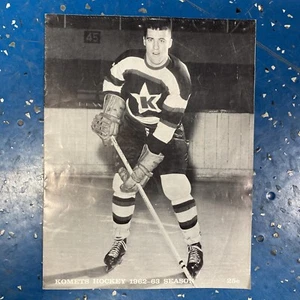 Fort Wayne Indiana Komets 1962-63  Season IHL Hockey Program RARE Ted Wright - Picture 1 of 6