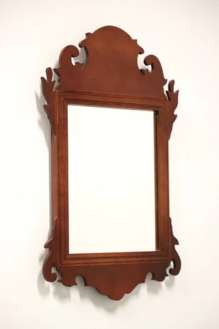 VIRGINIA METALCRAFTERS Mahogany Colonial Williamsburg Petite Wall Mirror Cover