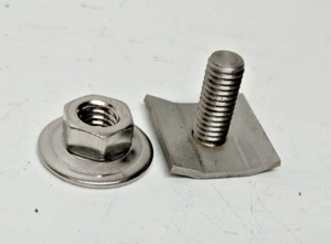 BMW E10 2002tii F + R Chrome Bumper Rubber Trim Stainless T-Bolt Hardware '71-73 - Picture 1 of 16