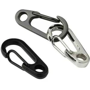 x-small schwarz, silber, grau KARABINER CLIP Schlüsselanhänger KARABINERHAKEN 30mm lang Schlüsselring - Bild 1 von 17