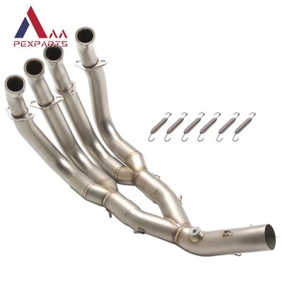 Tubo de enlace delantero de acero inoxidable de 51 mm para Yamaha YZF R6 2006-2017 2018 2019 2020 Foto 1 de 4