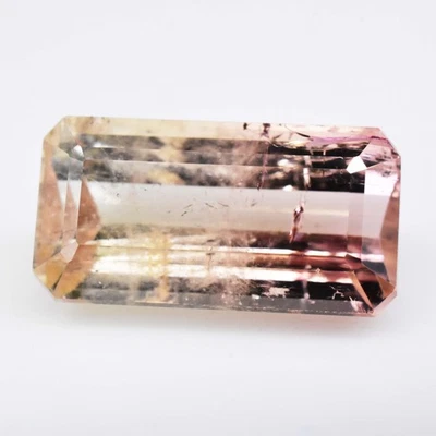 3.45 克拉天然双色碧玺辐射 GTL 认证未经处理稀有宝石 — 第 1/4 张图片