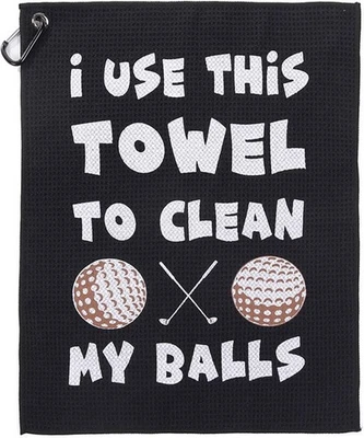 BRANDED Christmas Golf Towel, Funny Gifts for Men Him, Stocking Fillers for Men, Golf Ac