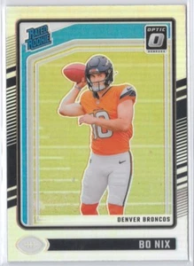 2024 Panini Donruss Optic - Rated Rookie Bo Nix #209 Holo Prizm (RC) - Picture 1 of 3