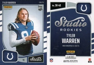 TY WARREN 2025 Panini Instant STUDIO ROOKIES SP RC INDIANAPOLIS COLTS PR/367 🔥 - Picture 1 of 1