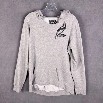 Sudadera con Capucha Patinadora Volcom Vintage Años 90 Gris Talla X-Grande Surf Foto 1 de 4