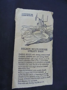 NELSON MULTISERVIZIO UTILITY FOOT DARNS-EMBROIDERS-FORI BOTTONI-MACCHINE DA CUCIRE - Foto 1 di 5