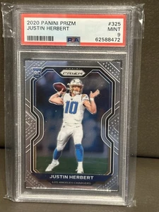 2020 Panini Prizm Rookie Justin Herbert #325 RC PSA 9 🔥🔥🔥 - Bild 1 von 2