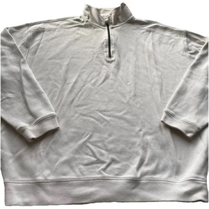 Kirkland Langarm Pullover Weiß Herren Größe Extra Large Herren Baumwolle Einfarbig Oberteil - Bild 1 von 9