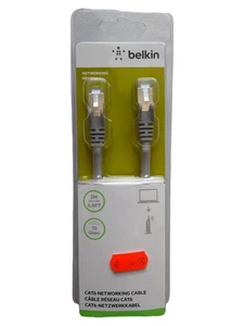 Belkin CAT6 Netzwerkkabel Ethernet LAN Kabel 2m Grau NEU OVP - Afbeelding 1 van 4