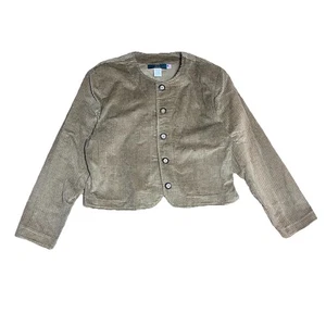 Vintage Orvis Blazer Jacket Brown Corduroy 100 Cotton Button Up Women Size Large - Picture 1 of 12