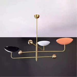1950's Mid Century Italian Ceiling Light Chandelier 3 Arm Pendant Vintage Style - Picture 1 of 5