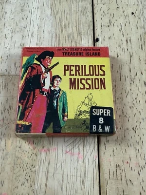 Película Walt Disney Treasure Island Perilous Mission Super 8 - SIN PROBAR EN BLANCO Y NEGRO Foto 1 de 4