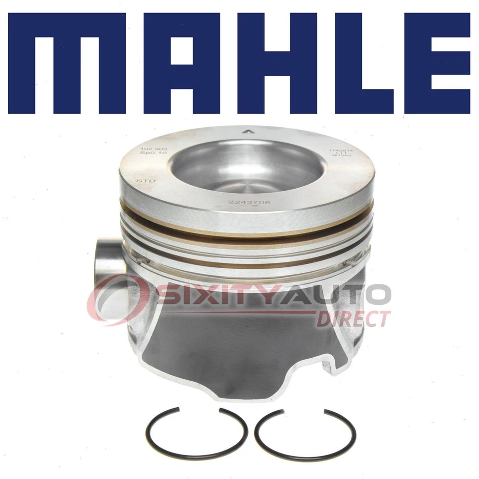 MAHLE Engine Piston for 2007-2010 GMC Sierra 3500 HD 6.6L V8 - Cylinder rn Foto 1 de 4
