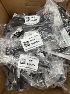 LOTE DE 2 - Nuevo cable de alimentación Dell 95DYN 095DYN 250V C13 a C14 de 2 pies - Imagen 1 de 2