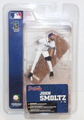 Nuevo en paquete 2006 - Atlanta Braves John Smoltz 3" McFarlane figura de acción camiseta blanca Foto 1 de 4