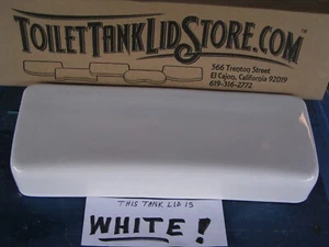 Eljer Emblem Toilet Tank Lid 151-1500 WHITE (Cracked as shown) 10C - Picture 1 of 4