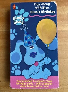 Vintage 1998 Blue's Clues Blue's Birthday Blues Nickelodeon Kids Orange Tape - Picture 1 of 10